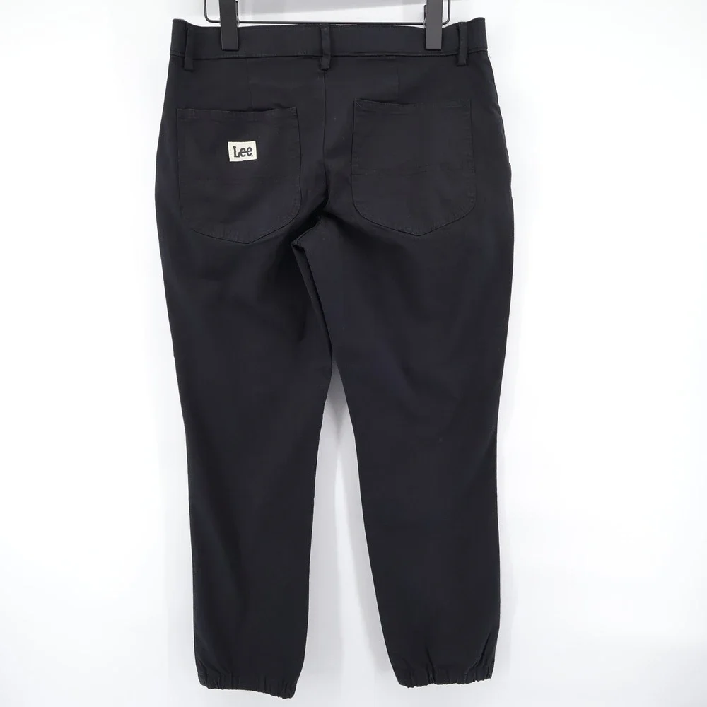 NEW Lee Ultra Lux Comfort Tapered Jogger Black Long Women 10‎ Medium